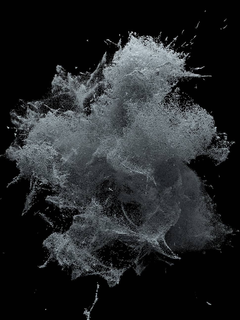 Origin 起源 © Refik Anadol2，图片惠允：中央美术学院、奥地利林茨电子艺术节、设计互联 2